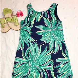 Lilly Pulitzer Cathy Shift Navy Tiger Palm